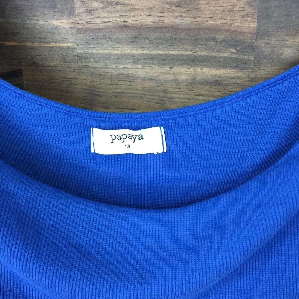 Papaya | Ribbed Off Shoulder Blouse - Picture 4 of 4